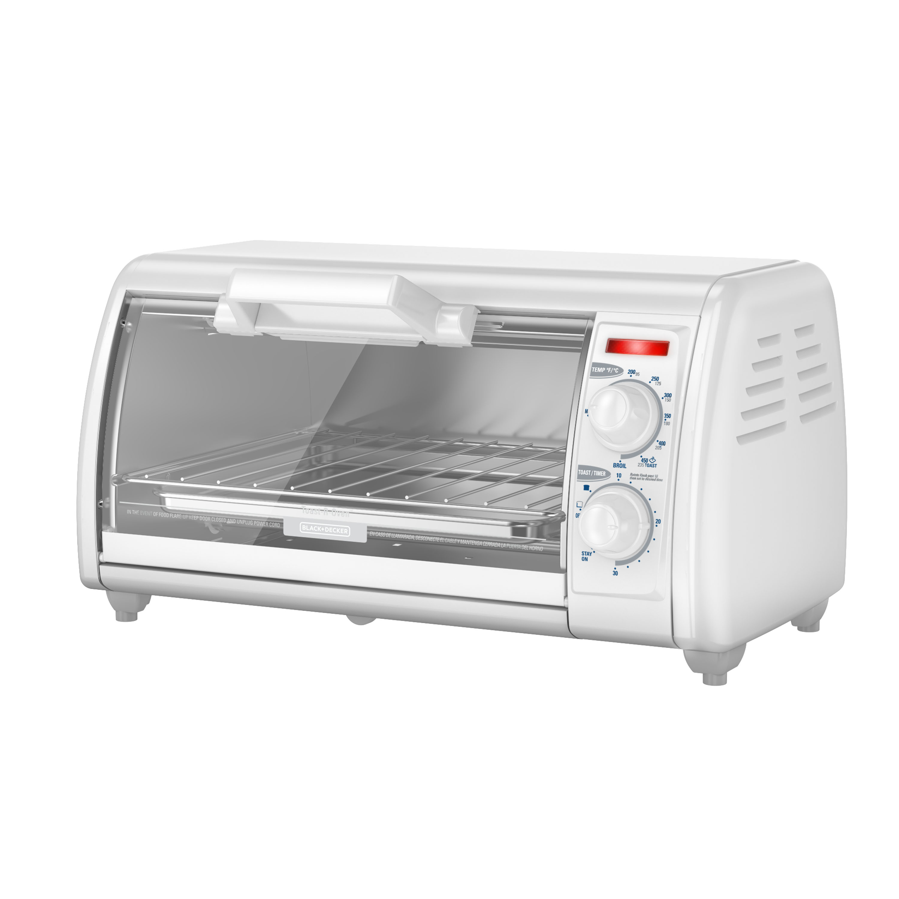 Black and decker on sale toaster oven white